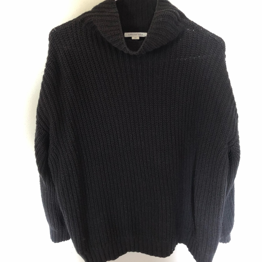 American Eagle Oversized Mock Neck Sweater